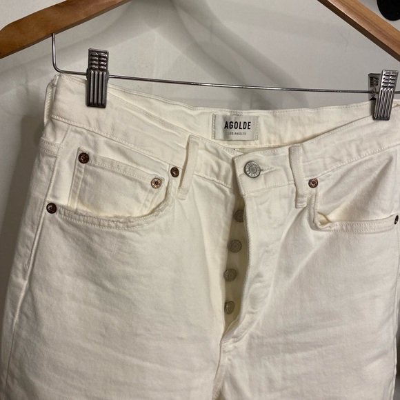 Agolde Riley Crop Jean in Whip - Picture 6 of 8